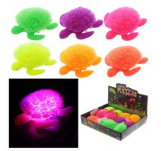 Colourful Turtle Squidgy Light Up LED Puff Pet