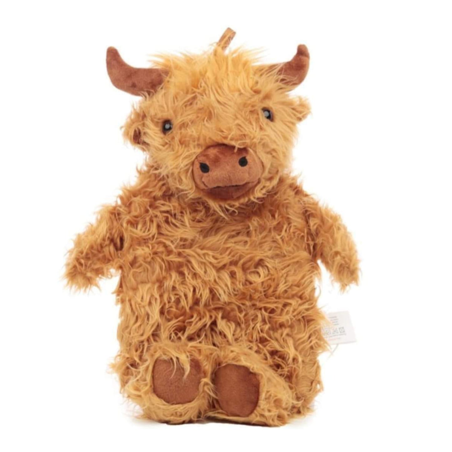 Highland Coo Cow 650ml Hot Water Bottle with Plush Cover