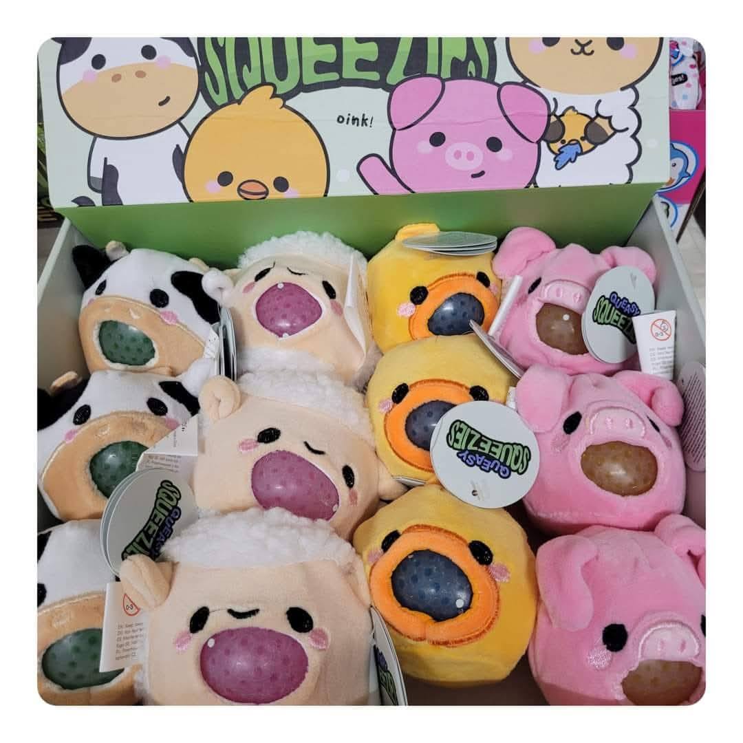 Queasy Squeezies Adoramals Farm Plush Squeezy Toy