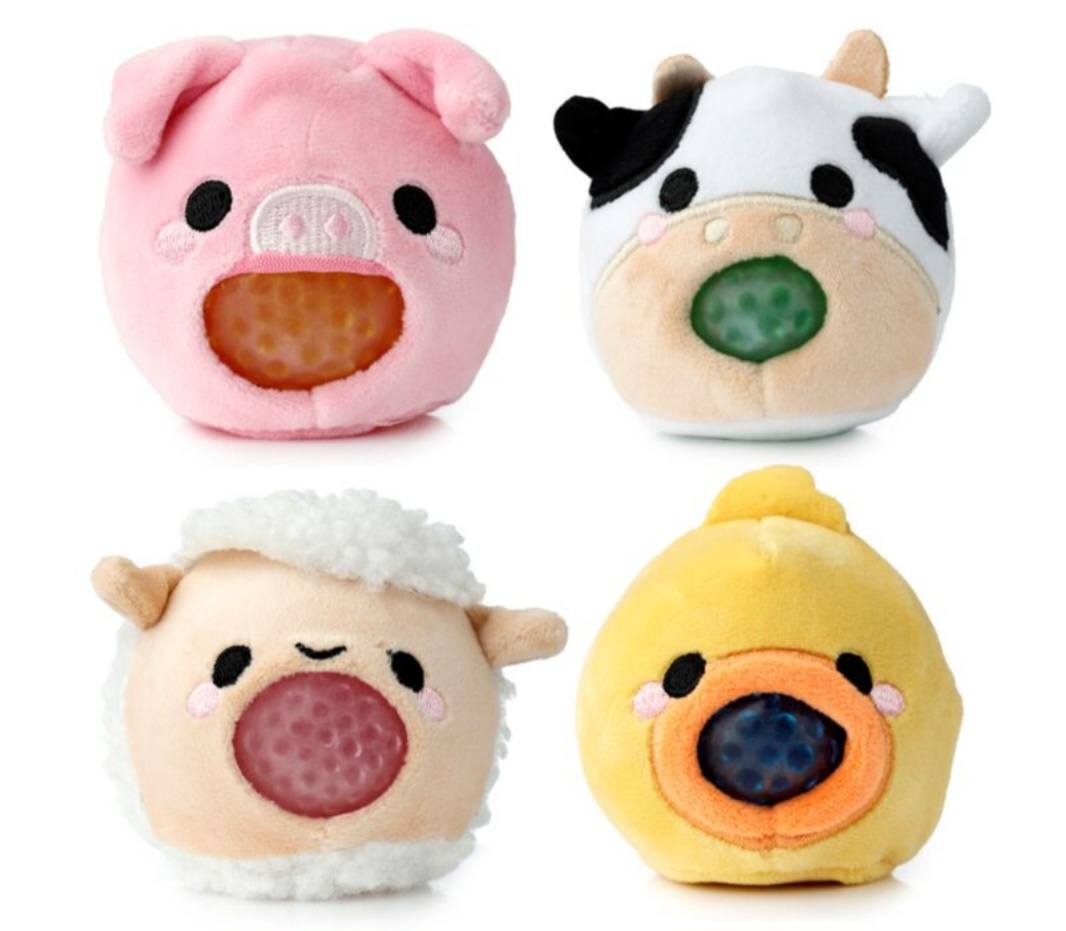 Queasy Squeezies Adoramals Farm Plush Squeezy Toy