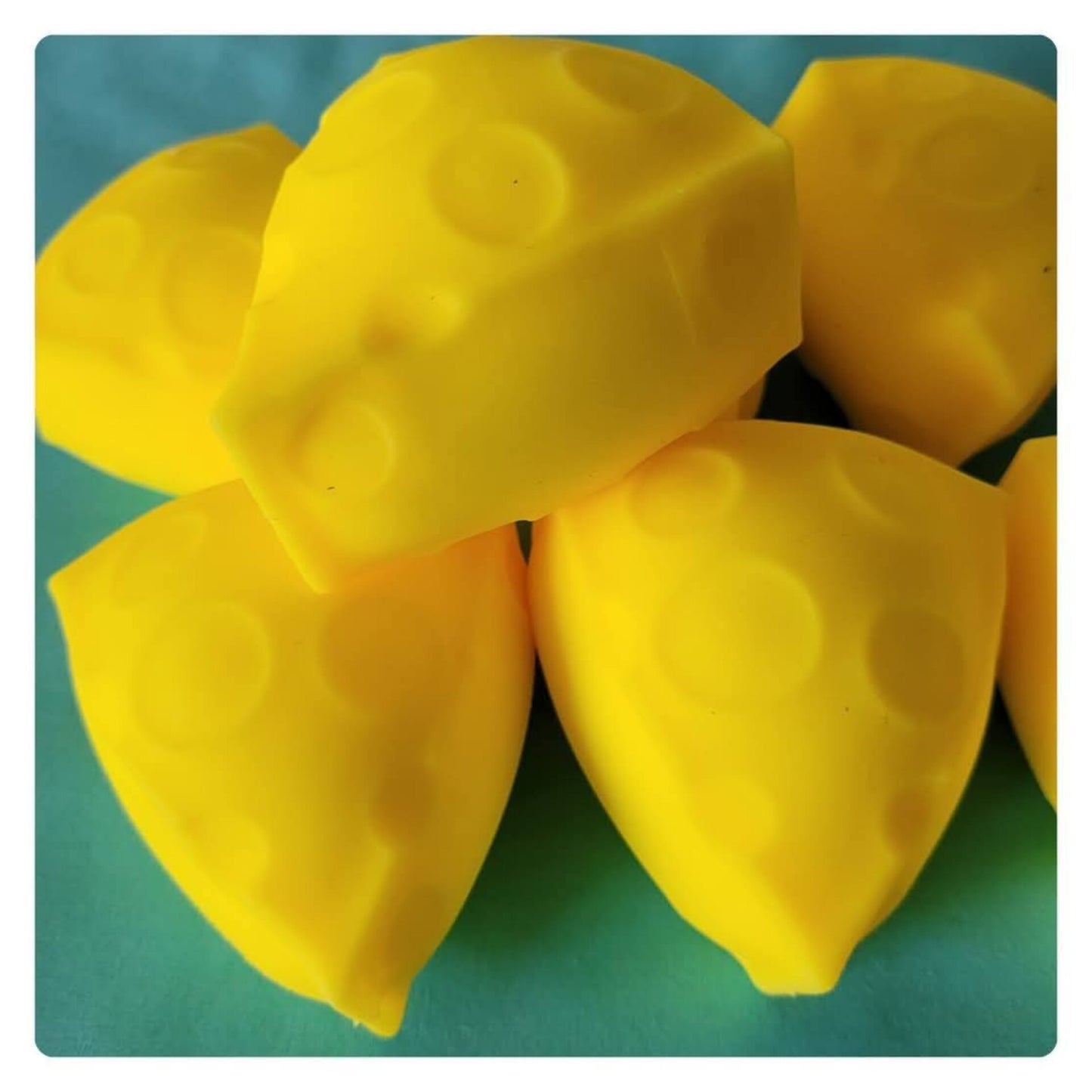 Squishy squashy cheese wedges