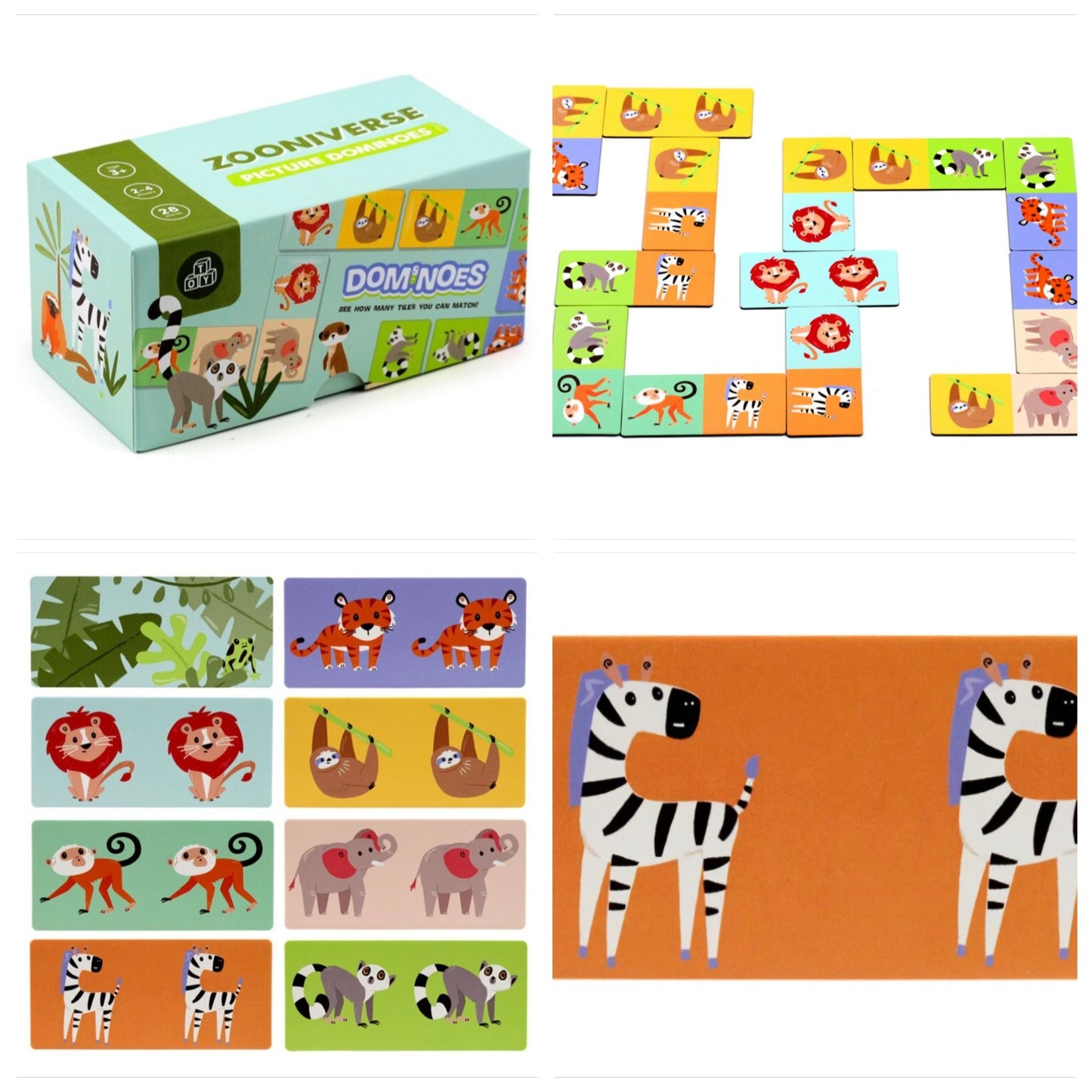 Zooniverse Kids Dominoes Set