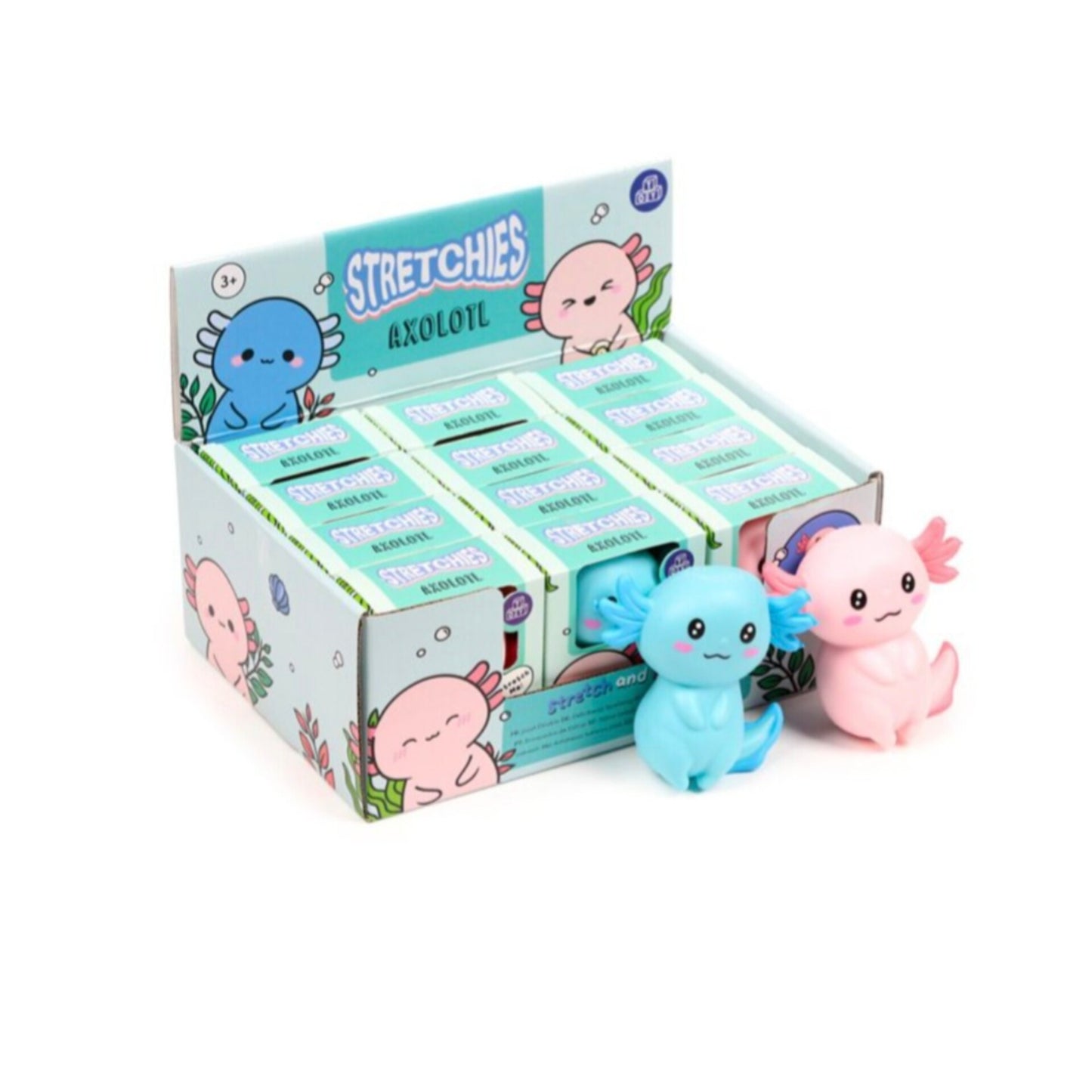 Stretchy Squeezy Axolotl Toy