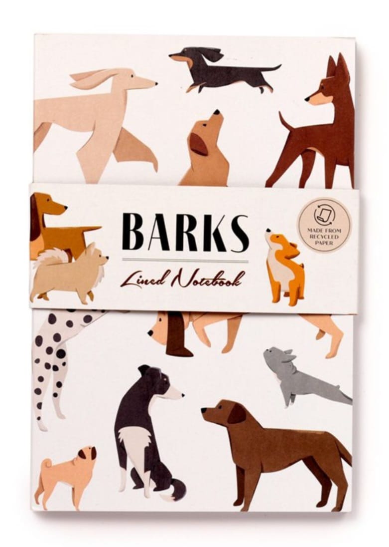 Barks Dog Recycled Paper A5 Notebook