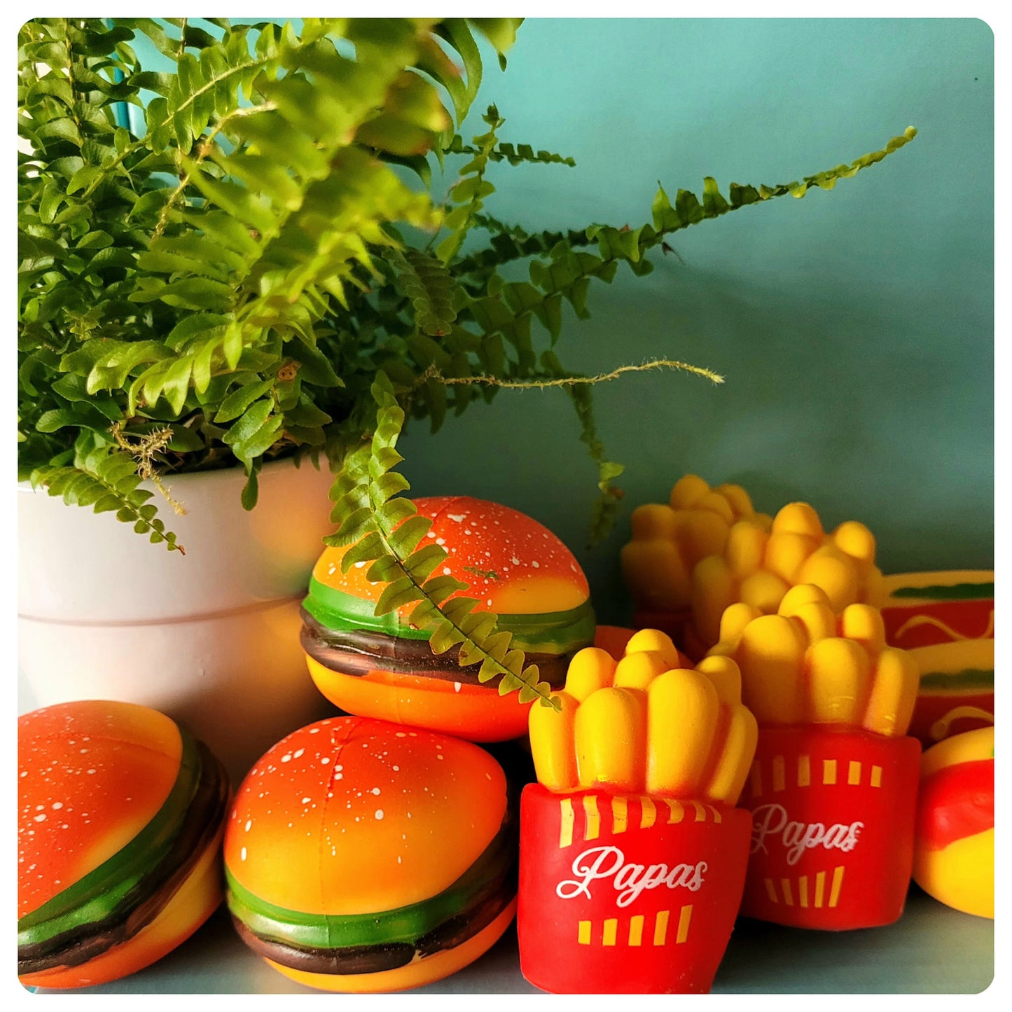 Fast food fidget toys.