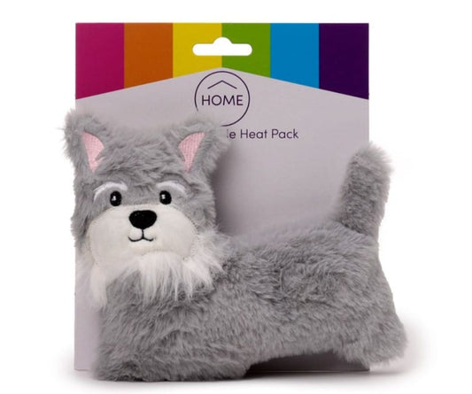 Schnauzer Dog Microwavable Plush Lavender Heat Pack