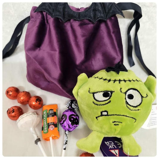 Halloween Frankenstein  filled treat bags