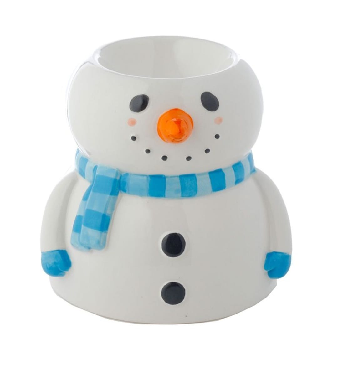 Festive Friends Snowman Shaped Christmas Ceramic Oil Burner