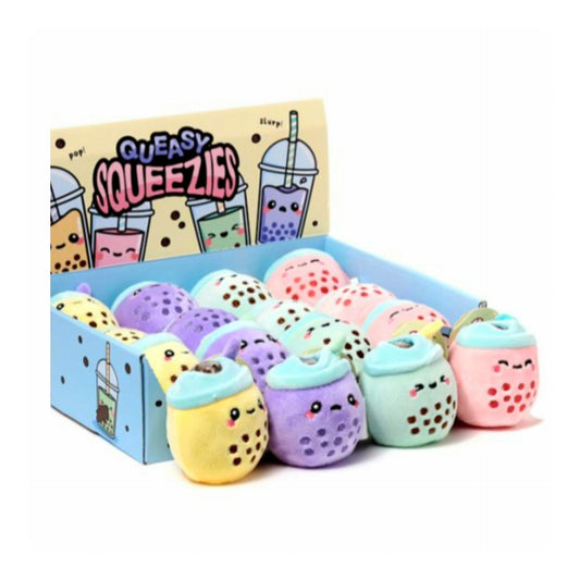 Queasy Squeezies Foodiemals Bubble Tea Plush Squeezy Toy