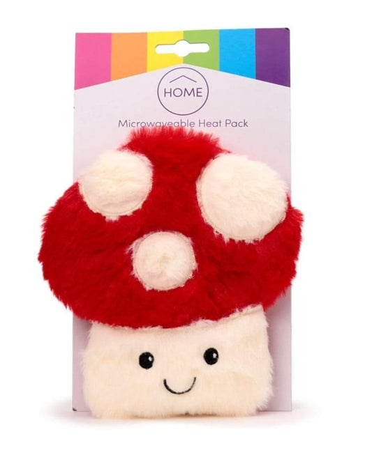 Mushroom Toadstool Microwavable Plush Lavender Heat Pack