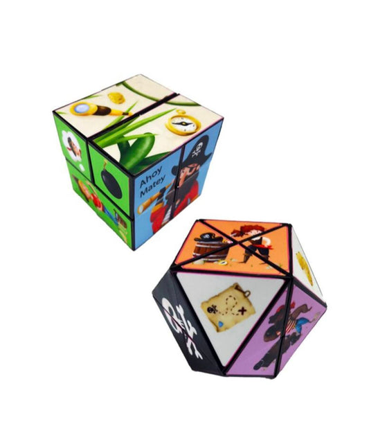 Jolly Roger pirate puzzle cube toy