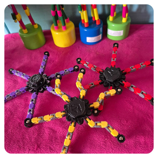 Transforming fidget spinners