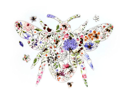 Nectar Meadows Bee 130pc Shaped Jigsaw Puzzle