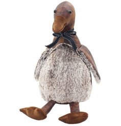 Faux Leather Duck Doorstop