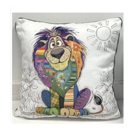 Louis the Lion Bug Art Cushion