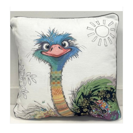 Ostrich Bug Art Cushion