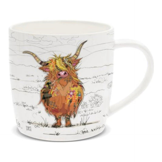 Bug Art Hamish Highland Cow Mug