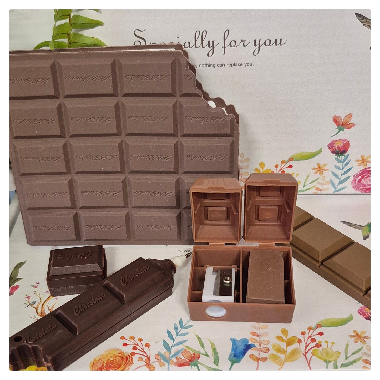 Chocolate novelty Stationery set