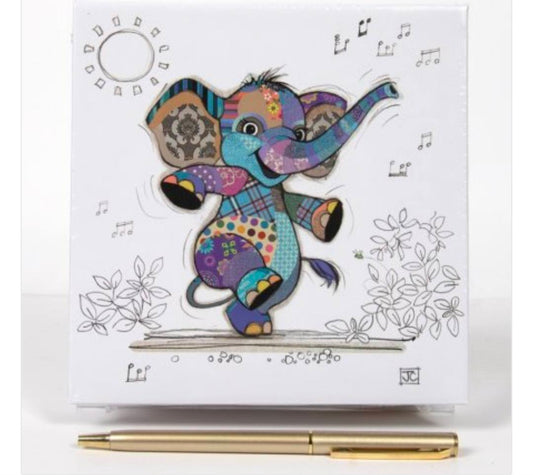 Elly Elephant Memo Block, 14cm