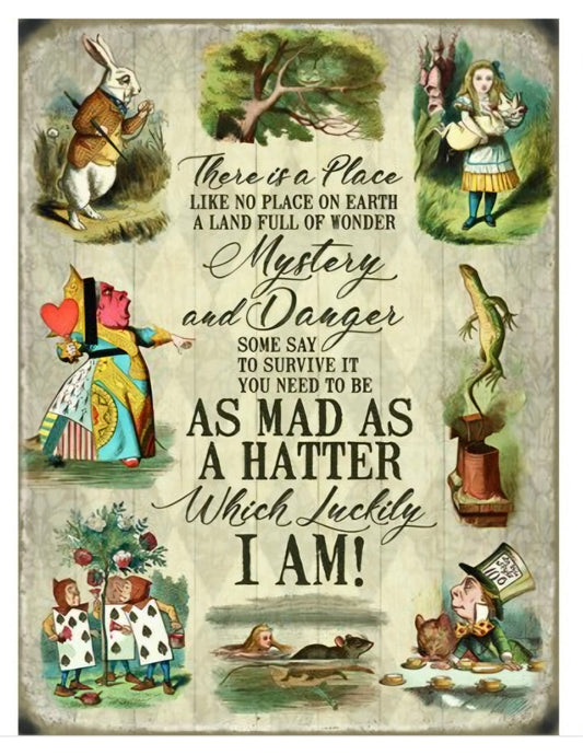 A land full of wonders Metal Sign