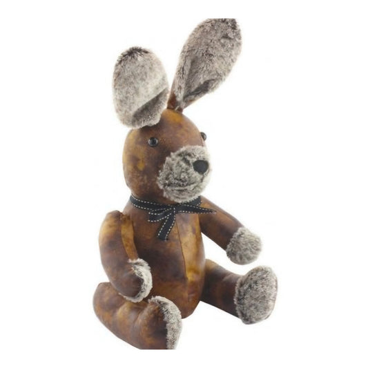 Faux Leather Rabbit Doorstop