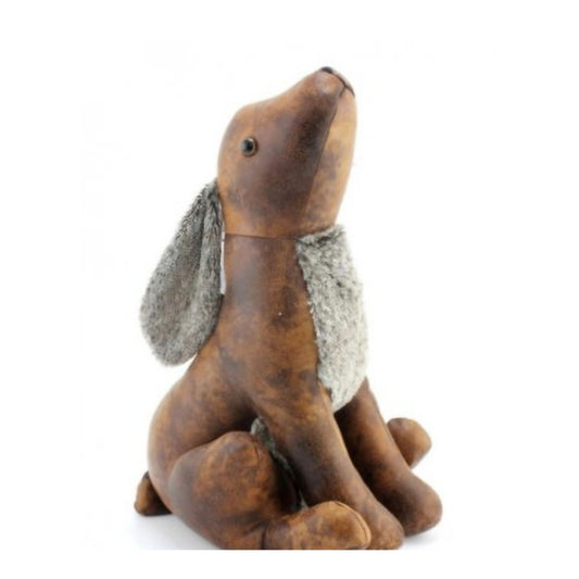 Faux Leather Hare Doorstop